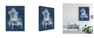 Trademark Global Vision Studio Antique Chair Blueprint II Canvas Art - 36.5" x 48"
